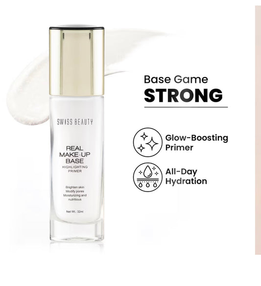 Real Make-Up Base Highlighting Primer , Brighten Skin , Modify Pore - 01 Natural Tint