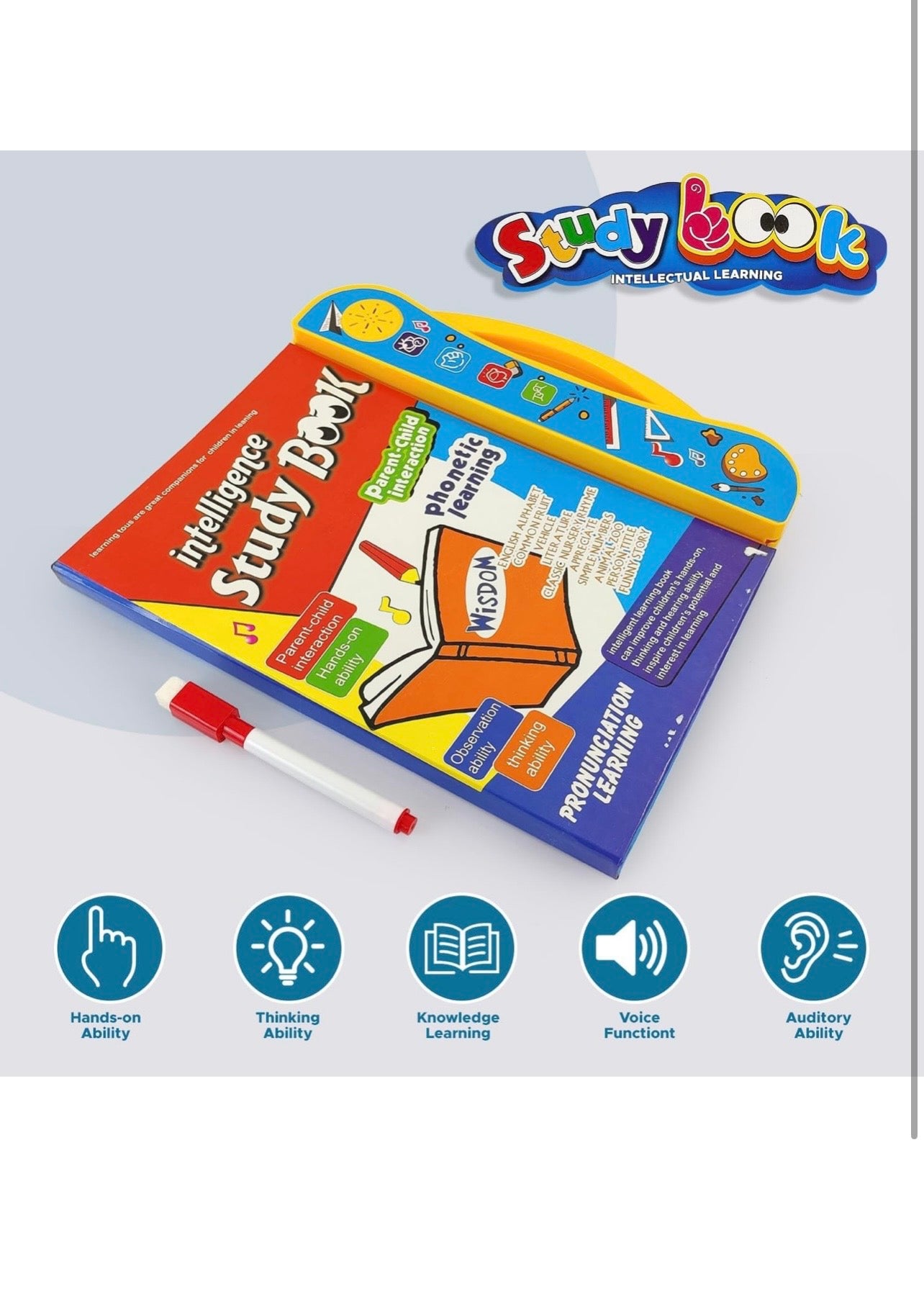 E Book For Kids- Interactive Learning With Clear Voice & Touch Sensor