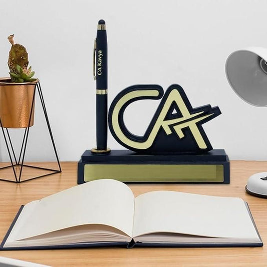 CA Logo Pen Stand with Pen