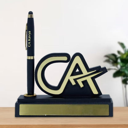 CA Logo Pen Stand with Pen