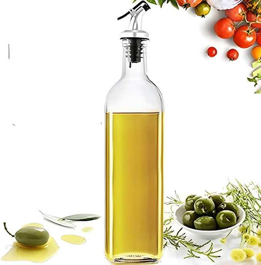 Oil Dispenser Bottle Vinegar Bottle 1000ml Bottle for Cooking Lead for Kitchen pack of 1
