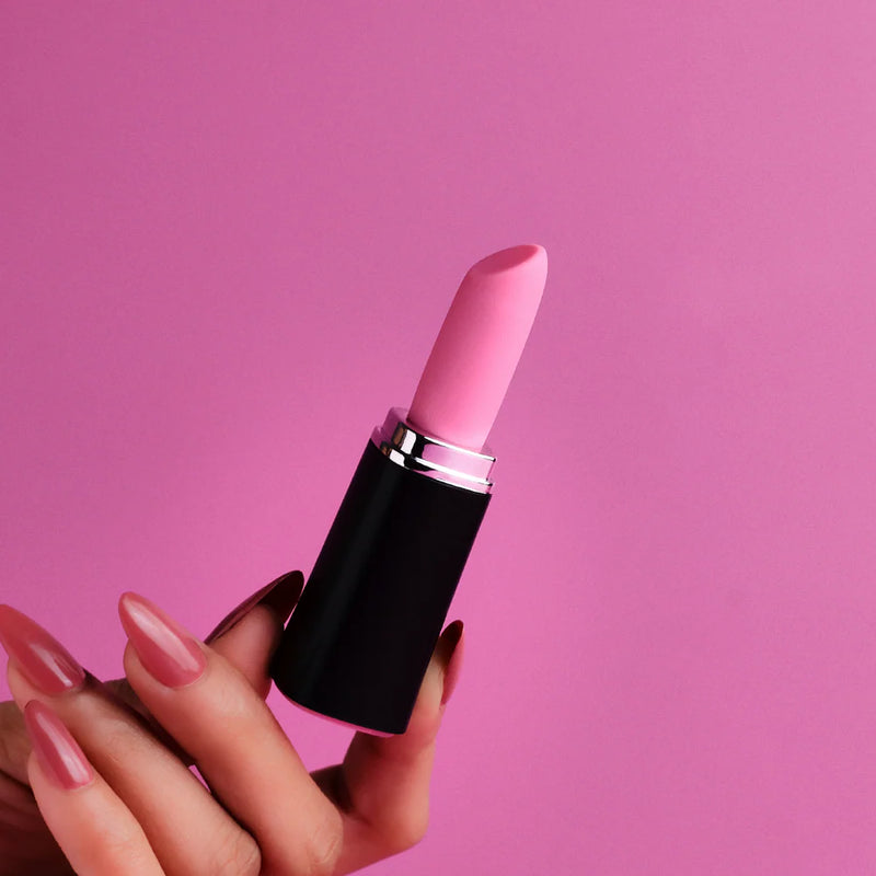 discreet lipstick vibrator for women pink design