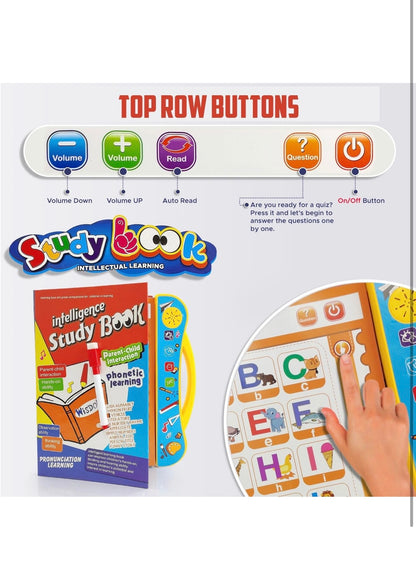 E Book For Kids- Interactive Learning With Clear Voice & Touch Sensor