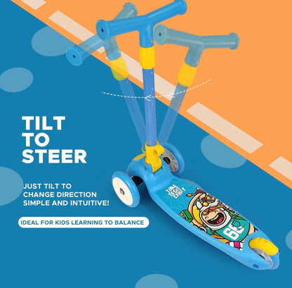 Kids 3-Wheel Kick Scooter | Foldable, Adjustable & Smooth Ride