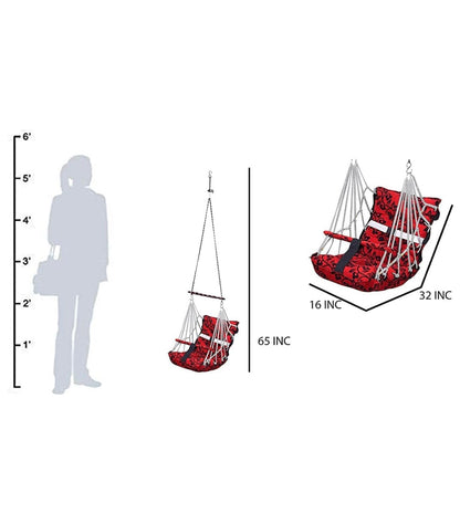 Baby Foldable Cotton Swing Chair with Safety Belt (0-6 Years)