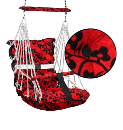 Baby Foldable Cotton Swing Chair with Safety Belt (0-6 Years)